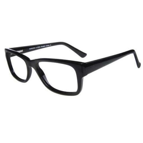 NEW HORIZON EYEWEAR Black TIDE Eyeglasses 57mm with Case